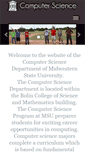Mobile Screenshot of cs.mwsu.edu